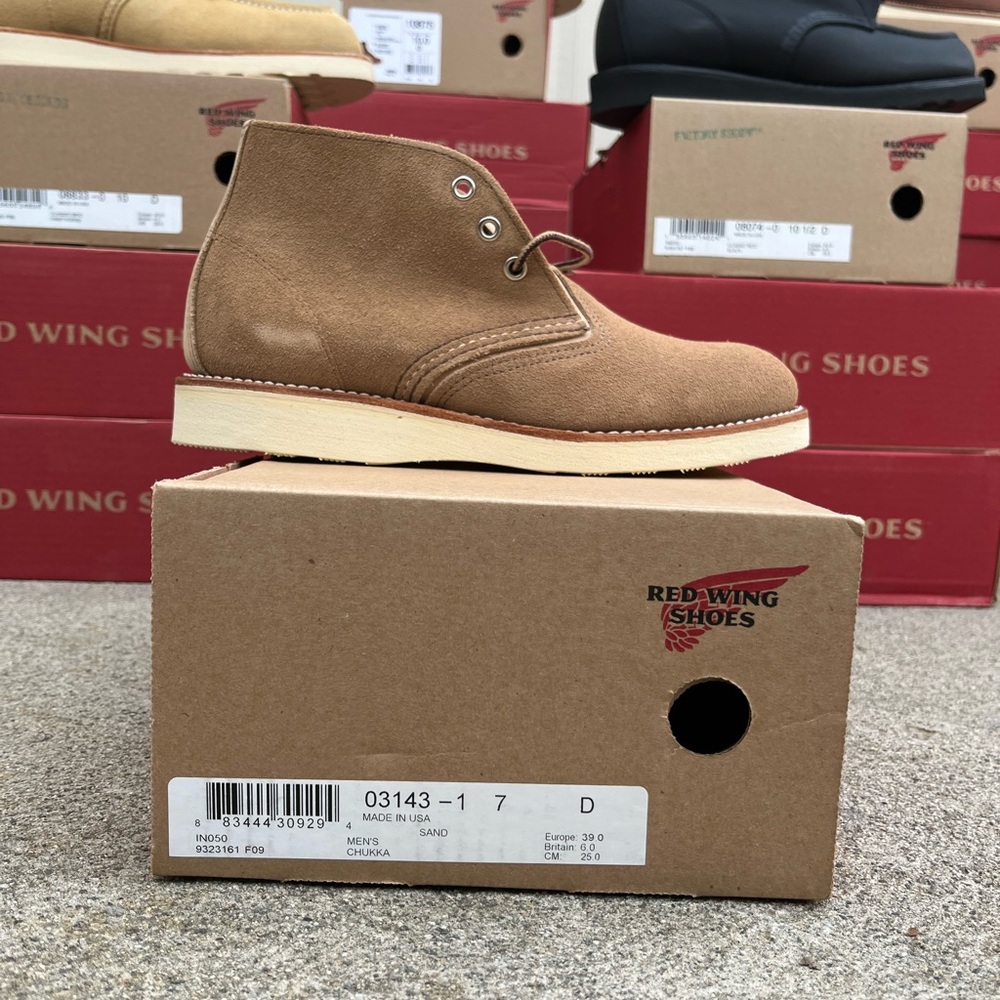 Red Wing 3143 Sand Mojave  Size 7D